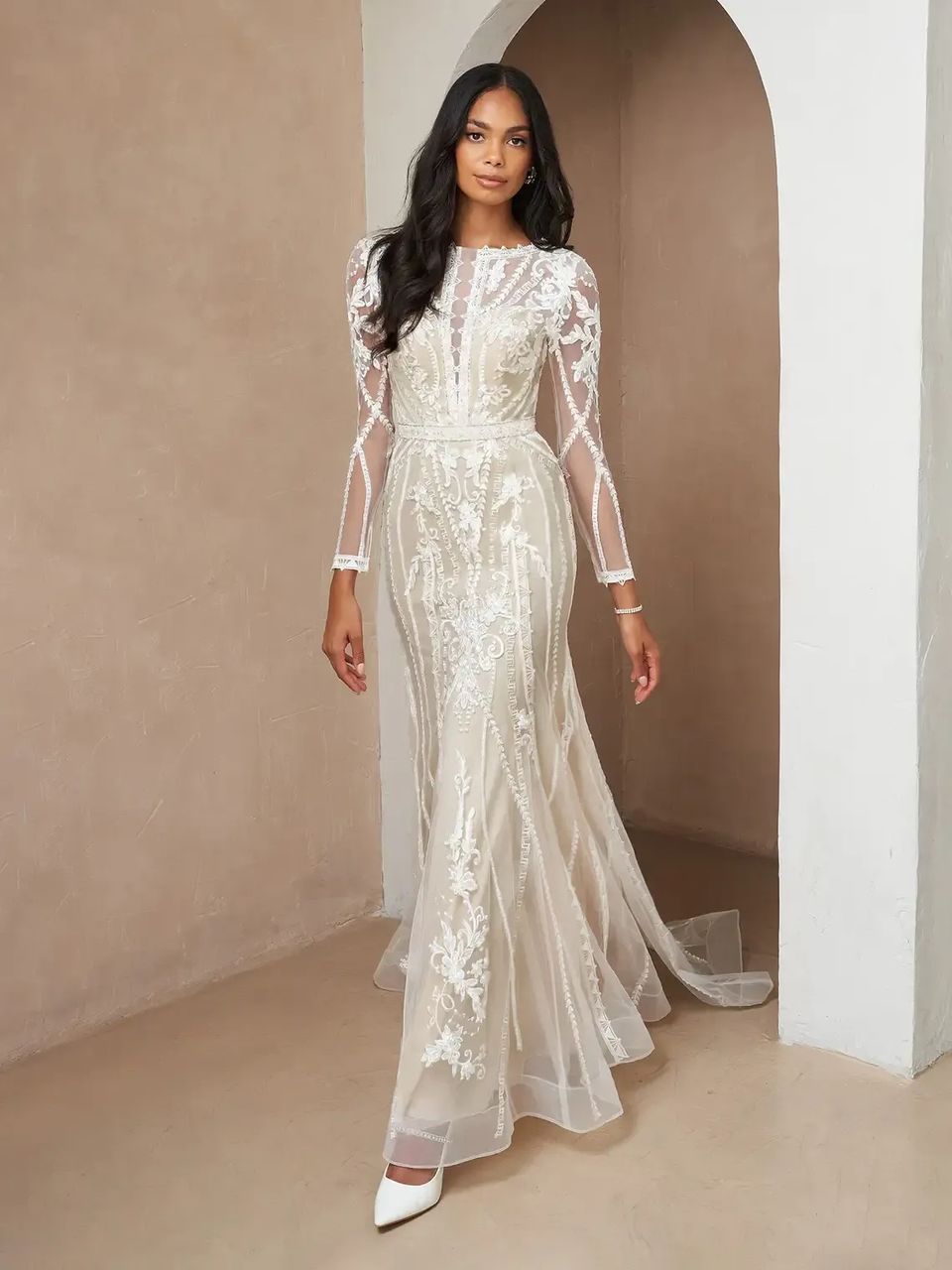 white long evening dress Scanty White Evening Dress| Evening Dresses XXL / White / Satin